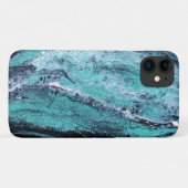 Grüner Schwarzer Swirl Case-Mate iPhone Hülle (Rückseite (Horizontal))