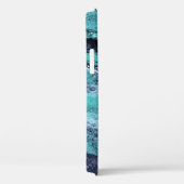 Grüner Schwarzer Swirl Case-Mate iPhone Hülle (Rückseite / Rechts)