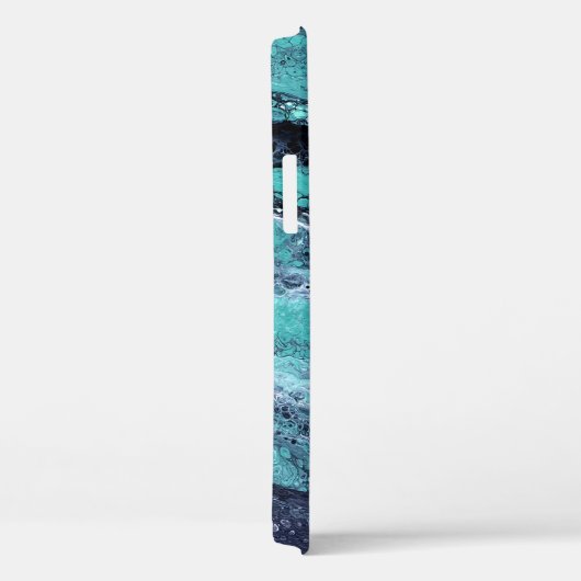 Grüner Schwarzer Swirl Case-Mate iPhone Hülle (Rückseite / Rechts)