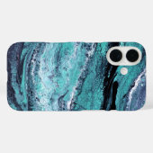 Grüner Schwarzer Swirl Case-Mate iPhone Hülle (Rückseite (Horizontal))