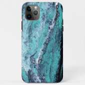 Grüner Schwarzer Swirl Case-Mate iPhone Hülle (Rückseite)