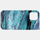 Grüner Schwarzer Swirl Case-Mate iPhone Hülle (Rückseite (Horizontal))