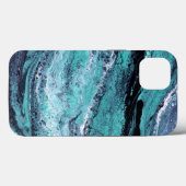 Grüner Schwarzer Swirl Case-Mate iPhone Hülle (Rückseite (Horizontal))