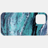 Grüner Schwarzer Swirl Case-Mate iPhone Hülle (Rückseite (Horizontal))