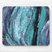 Grüner Schwarzer Swirl Mousepad (Vorne)