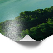 Grüner See Fotodruck (Ecke)