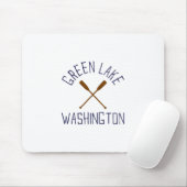 Grüner See Washington Outdoors Vintage  Mousepad (Mit Mouse)