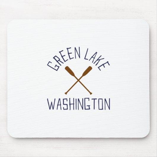 Grüner See Washington Outdoors Vintage  Mousepad (Vorne)