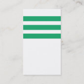 Grüner Seeanker mit Monogramm Visitenkarte (Rückseite)