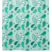 Grüner Seidenduschvorhang Duschvorhang (Vorderseite)