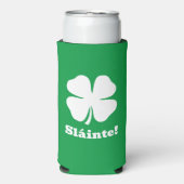 Grüner Setzer kann für den St. Patrick's Day kühle Selters Dosenkühler (Seltzer Vorderseite)