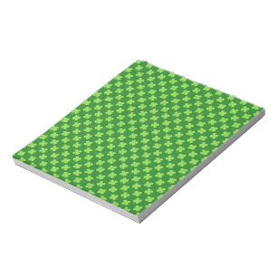 Grüner Shamrock Glitter Notizblock