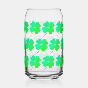 Grüner Shamrock-Irischer St. Patrick's Day Trinkse Dosenglas