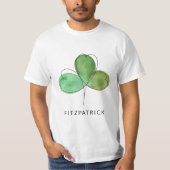Grüner Shamrock Irisches Erbe T-Shirt (Vorderseite)