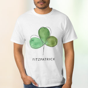 Grüner Shamrock Irisches Erbe T-Shirt