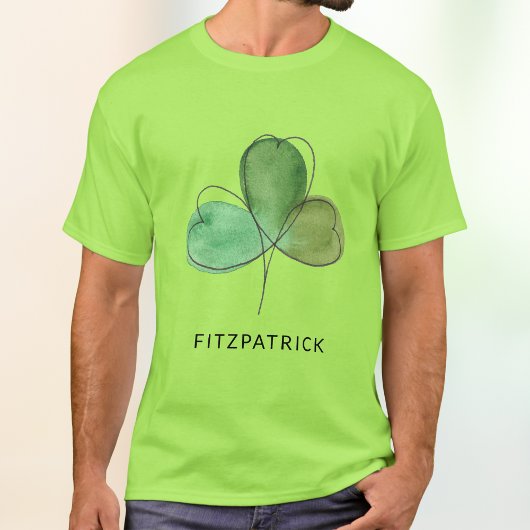 Grüner Shamrock Irisches Erbe T-Shirt