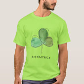 Grüner Shamrock Irisches Erbe T-Shirt (Vorderseite)