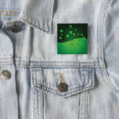 Grüner Shamrock-Klee St. Patrick’s Day Glück Button (Beispiel)