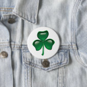 Grüner Shamrock-Kleeblatt Button (Beispiel)