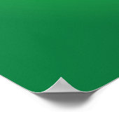 Grüner Shamrock-Kleeblatt St. Patrick’s Day Glück Poster (Ecke)