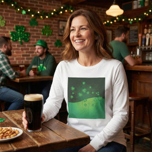 Grüner Shamrock-Kleeblatt St. Patrick’s Day Glück T-Shirt