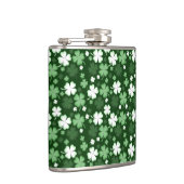 Grüner Shamrock, St. Patrick's Day Flachmann (Rechts)