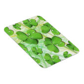 Grüner Shamrock St. Patrick's Day Flexi Magnet (Rechte Seite)