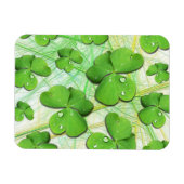 Grüner Shamrock St. Patrick's Day Flexi Magnet (Horizontal)