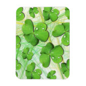 Grüner Shamrock St. Patrick's Day Flexi Magnet (Vertikal)