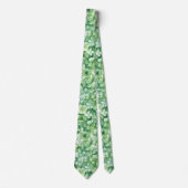 Grüner Shamrock St. Patrick's Day Krawatte (Vorderseite)