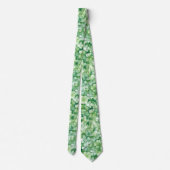 Grüner Shamrock St. Patrick's Day Krawatte (Rückseite)