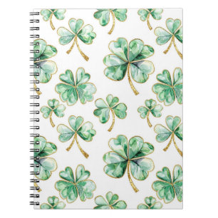 Grüner Shamrock St. Patricks Tag Notizblock