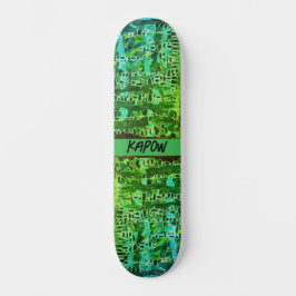 Grüner Skate "Mosaik Biology" Skateboard