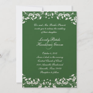 Grüner Sommerbaum Einladung zur Hochzeit