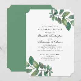 Grüner Sommergarten. Probe Einladung