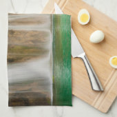 Grüner Sommerwasserfall Handtuch (Viertel Falte)