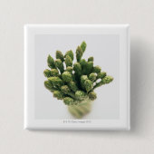 Grüner Spargel Button (Vorderseite)