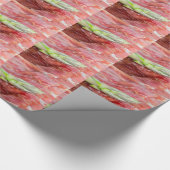 Grüner Spargel mit Schinkenmakro Geschenkpapier (Ecke)
