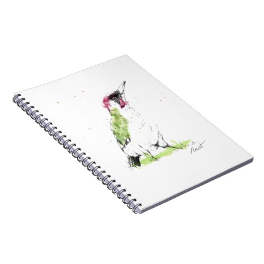 Grüner Specht Notizblock (Rechte Seite)