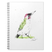 Grüner Specht Notizblock (Vorderseite)