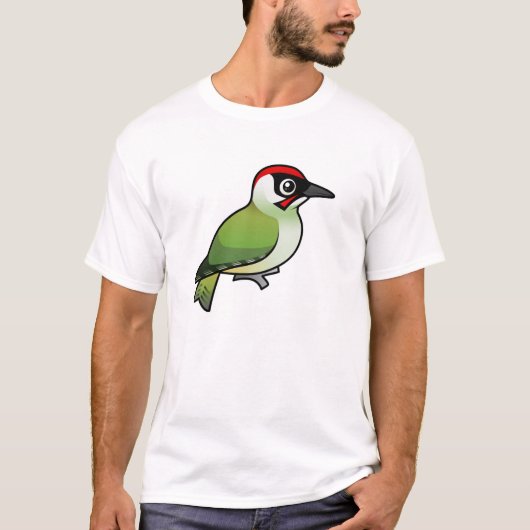 Grüner Specht T-Shirt (Vorderseite)