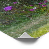 Grüner Specker im Gartenposter Poster (Ecke)