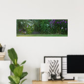 Grüner Specker im Gartenposter Poster (Heimbüro)