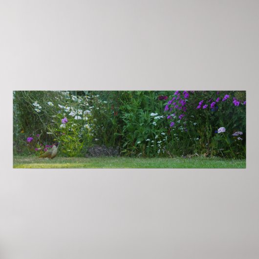 Grüner Specker im Gartenposter Poster (Vorne)