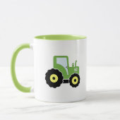 Grüner Spielzeugtraktor Tasse (Links)