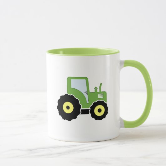 Grüner Spielzeugtraktor Tasse (Rechts)