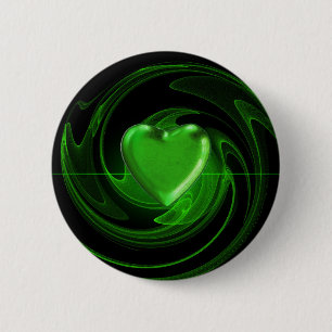 Grüner Spirale Button