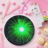 Grüner Splash Pappteller (Party)