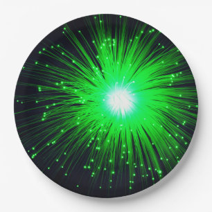 Grüner Splash Pappteller