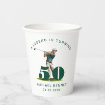 Grüner Sportgolfer 50. Geburtstag